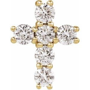 14K Yellow Gold 3/4 CTW Lab-Grown Diamond Pendant