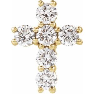 14K Yellow Gold 9/10 CTW Lab-Grown Diamond Pendant