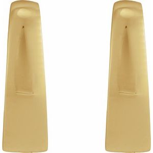 14K Yellow Gold Hinged  15 mm Hoop Earring