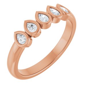 14K Rose Gold 3/8 CTW Lab-Grown Diamond Anniversary Band