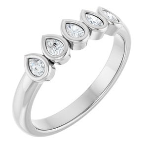 14K White Gold 3/8 CTW Lab-Grown Diamond Anniversary Band