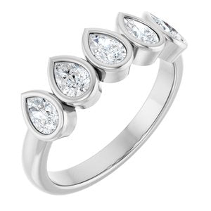 14K White Gold 3/4 CTW Lab-Grown Diamond Anniversary Band