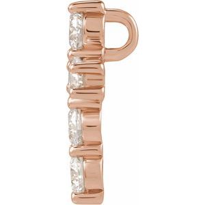 14K Rose Gold 1/2 CTW Lab-Grown Diamond Pendant