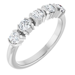14K White Gold 1/2 CTW Lab-Grown Diamond Anniversary Band