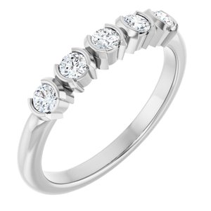 14K White Gold 1/3 CTW Lab-Grown Diamond Anniversary Band