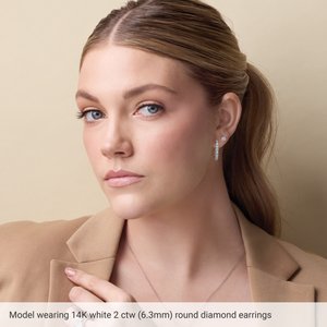 14K Rose Gold 3/4 CTW Natural Diamond Earrings