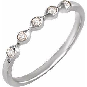 Platinum 1/8 CTW Lab-Grown Diamond Anniversary Band