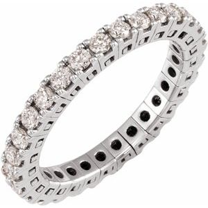 Platinum 1 CTW Lab-Grown Diamond Eternity Band Size 7