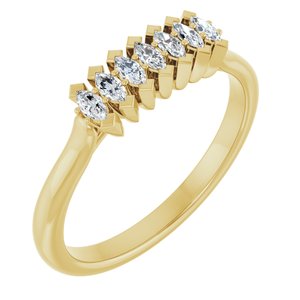 14K Yellow Gold 1/4 CTW Lab-Grown Diamond Anniversary Band