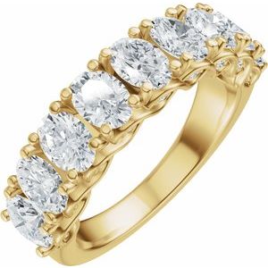 14K Yellow Gold 2 1/3 CTW Natural Diamond Anniversary Band