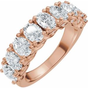14K Rose Gold 2 1/3 CTW Lab-Grown Diamond Anniversary Band