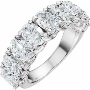 Platinum 3 3/4 CTW Lab-Grown Diamond Anniversary Band