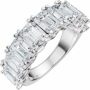 14K White Gold 5 7/8 CTW Lab-Grown Diamond Anniversary Band