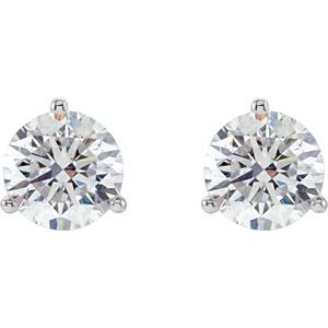 14K White Gold 1/5 CTW Natural Diamond Stud Earrings