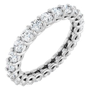 14K White Gold 2 1/3 CTW Natural Diamond Eternity Band
