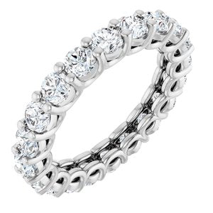 Platinum 2 CTW Lab-Grown Diamond Eternity Band