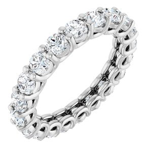 Platinum 2 CTW Lab-Grown Diamond Eternity Band
