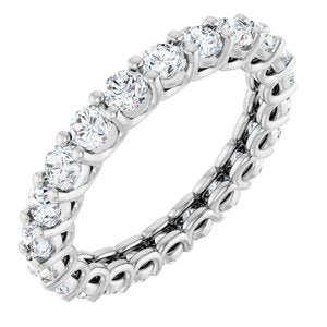 14K White Gold 2 1/5 CTW Natural Diamond Eternity Band