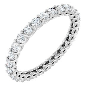 14K White Gold 1 1/4 CTW Natural Diamond Eternity Band