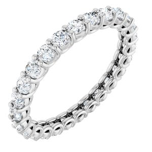 14K White Gold 1 1/6 CTW Natural Diamond Eternity Band