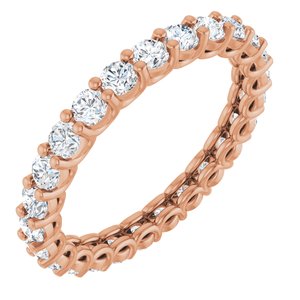 14K Rose Gold 1 1/8 CTW Natural Diamond Eternity Band