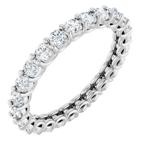14K White Gold 1 1/8 CTW Natural Diamond Eternity Band