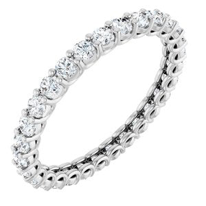 14K White Gold 1 1/3 CTW Natural Diamond Eternity Band