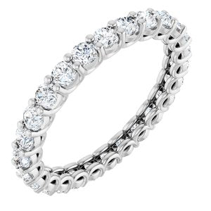 Platinum 1 1/6 CTW Natural Diamond Eternity Band