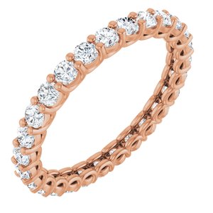 14K Rose Gold 1 1/5 CTW Natural Diamond Eternity Band