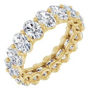 14K Yellow Gold 6 3/4 CTW Lab-Grown Diamond Eternity Band