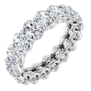 Platinum 6 3/4 CTW Natural Diamond Eternity Band