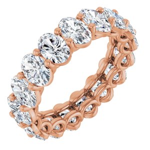 14K Rose Gold 6 3/4 CTW Lab-Grown Diamond Eternity Band