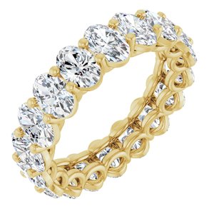 14K Yellow Gold 7 1/5 CTW Lab-Grown Diamond Eternity Band