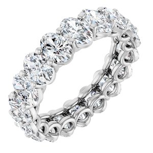 Platinum 7 1/5 CTW Natural Diamond Eternity Band