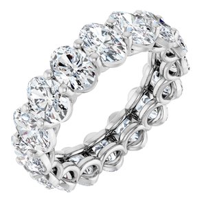 Platinum 6 3/8 CTW Lab-Grown Diamond Eternity Band