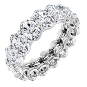 14K White Gold 6 CTW Natural Diamond Eternity Band