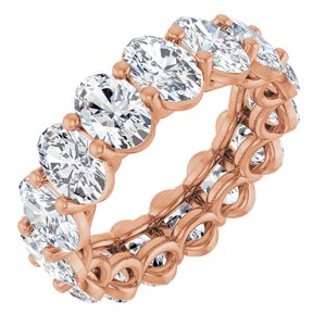 14K Rose Gold 6 CTW Natural Diamond Eternity Band