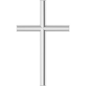 Sterling Silver 21.7x13.5 mm Cross Pendant