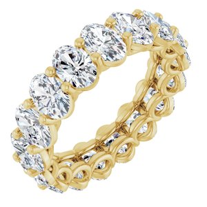 14K Yellow Gold 6 3/4 CTW Natural Diamond Eternity Band