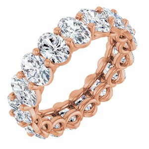 14K Rose Gold 6 3/4 CTW Natural Diamond Eternity Band