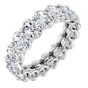 Platinum 6 3/4 CTW Natural Diamond Eternity Band