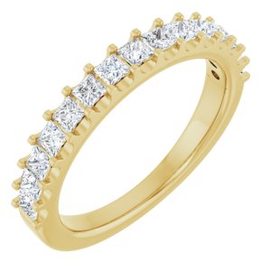 14K Yellow Gold 3/4 CTW Lab-Grown Diamond Anniversary Band