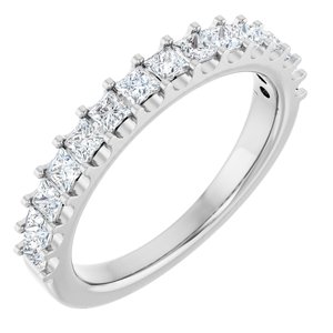 Platinum 3/4 CTW Lab-Grown Diamond Anniversary Band