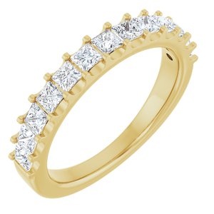 14K Yellow Gold 9/10 CTW Natural Diamond Anniversary Band