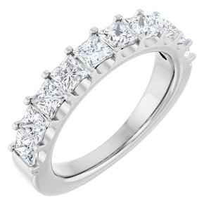 Platinum 1 5/8 CTW Lab-Grown Diamond Anniversary Band