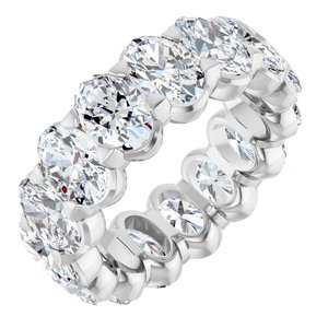 14K White Gold 6 CTW Lab-Grown Diamond Eternity Band Size 4