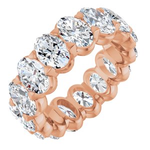 14K Rose Gold 6 CTW Lab-Grown Diamond Eternity Band Size 4.5