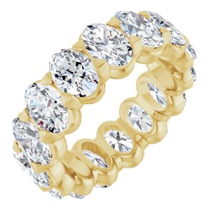 14K Yellow Gold 6 CTW Lab-Grown Diamond Eternity Band Size 5