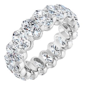 Platinum 6 3/4 CTW Lab-Grown Diamond Eternity Band Size 7