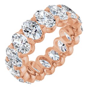 14K Rose Gold 6 3/8 CTW Lab-Grown Diamond Eternity Band Size 5.5